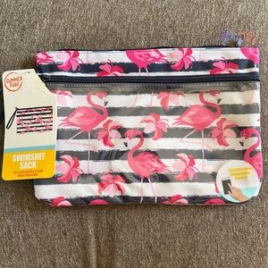 Pink Flamingo Swimsuit Sack